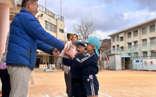 姉妹園”渦が森幼稚園”とリレー対抗戦！！